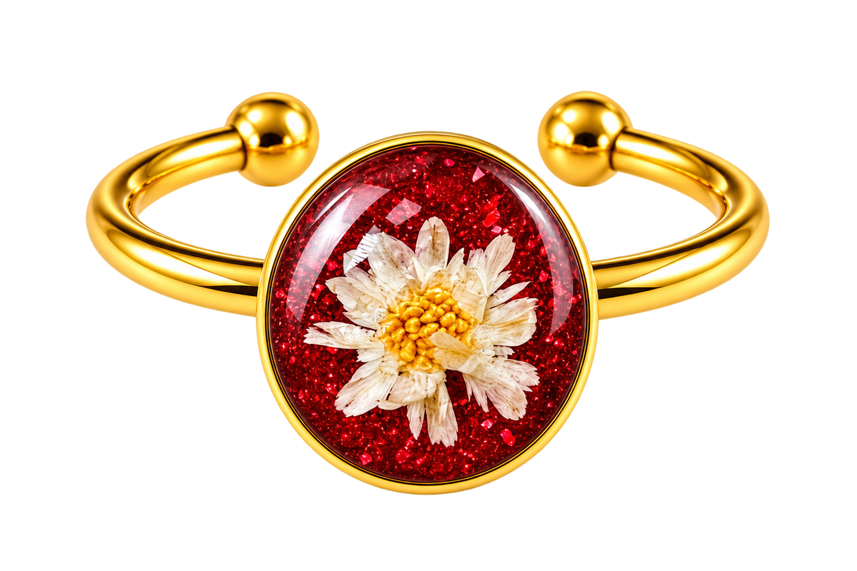 Ruby Bloom Cuff