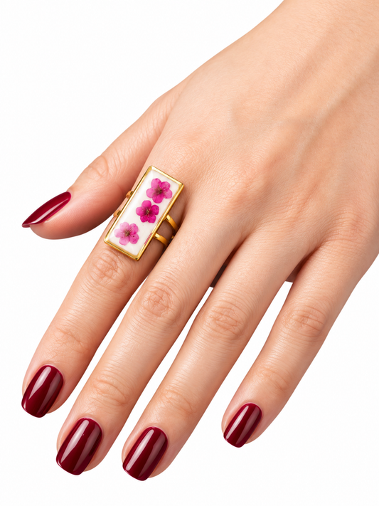 Triple Blossom Ring