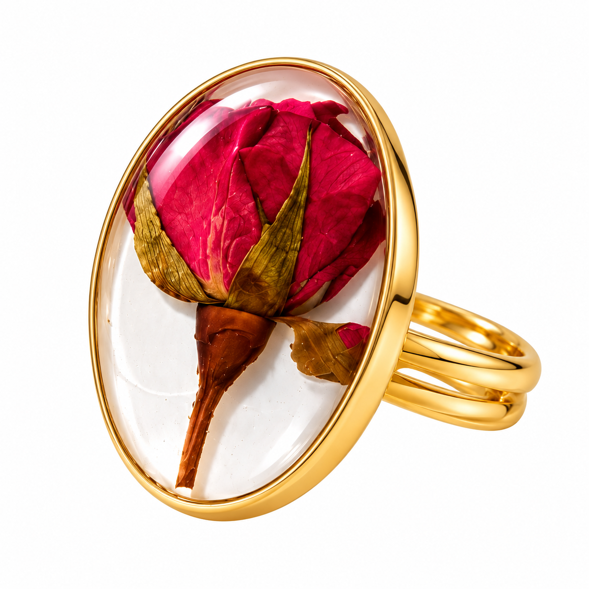 Golden Rose Keepsake Ring