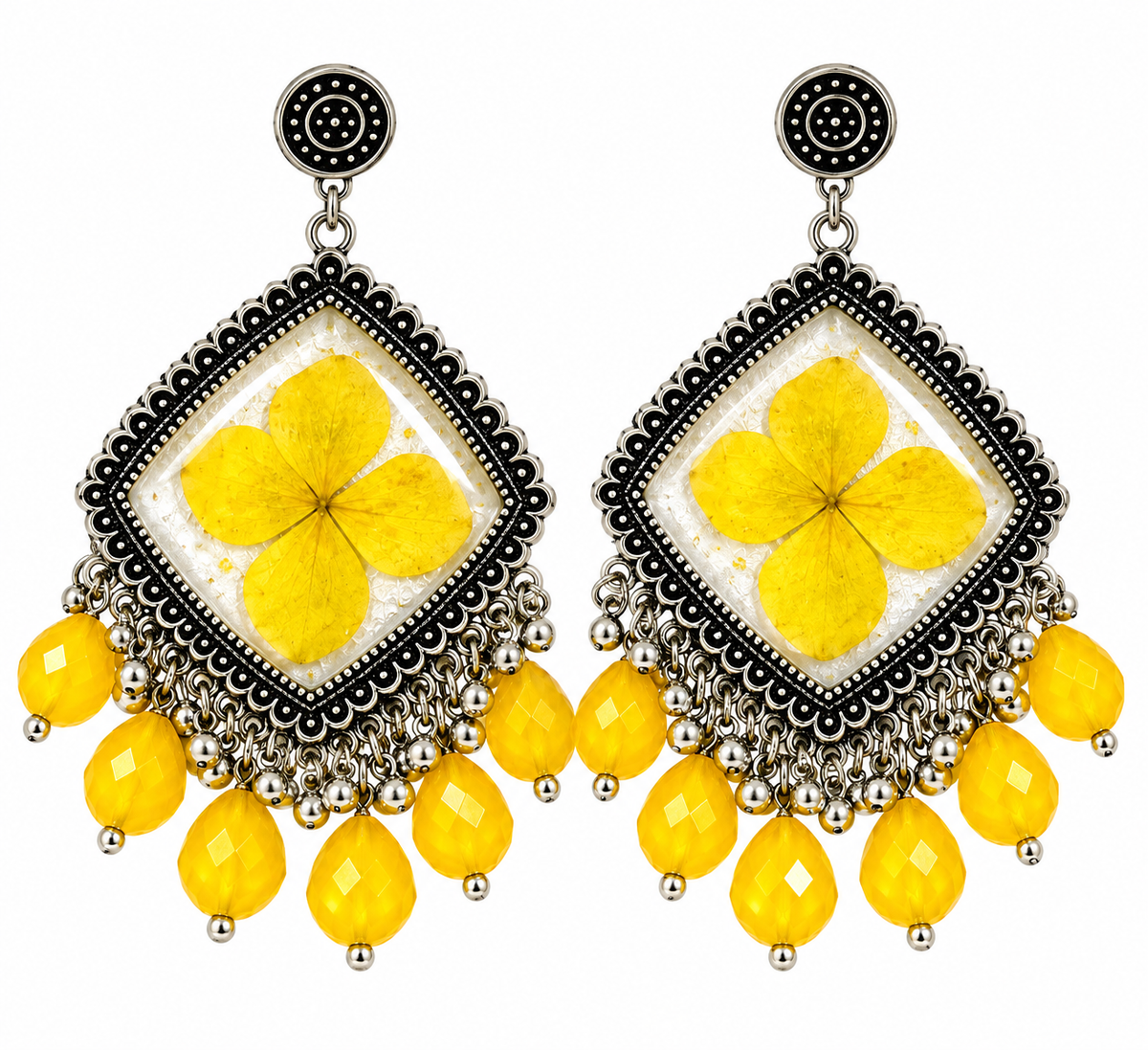 Sunlit Bloom Jhumka